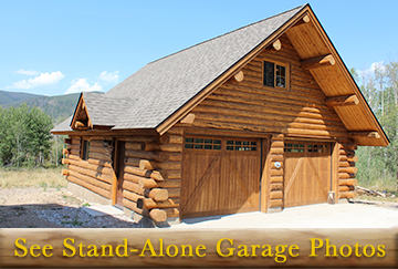 Amish Stand-Alone Log Garages